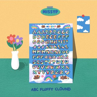 STICKER ABC FLUFFY CLOUND