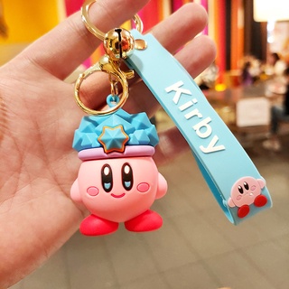 พวงกุญแจ จี้รูป Kirby Star Adventure สีชมพู สําหรับห้อยกระเป๋า