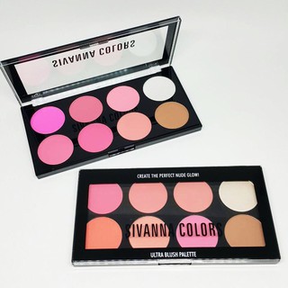 พาเลทบลัชออน+เฉดดิ้ง+ไฮไลท์ Sivanna Ultra Blush Palette HF319