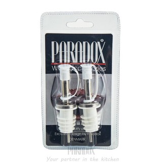 จุกปิดขวดไวน์ 2 ชิ้น/แพ็ค Spirit pourer 2 pcs in double Blistercard Paradox รุ่น ZR691