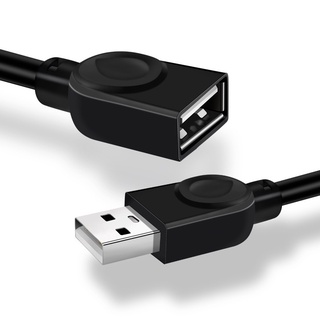 【จัดส่งรวดเร็ว】สายเคเบิลต่อขยาย Usb ตัวผู้ เป็นตัวเมีย USB 2.0 ซิงค์ข้อมูลเร็ว USB