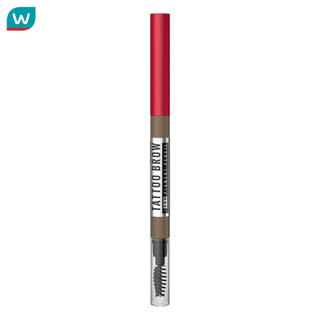 Maybelline เมย์เบลลีน แทททู บราว อัพ ทู 36เอช พิกเม้นท์ เพนซิล 0.25ก. เกรย์ บราวน์