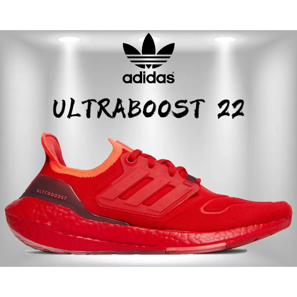 (พร้อมส่ง) Adidas UltraBoost 22 'Vivid Red' รองเท้าวิ่งจ๊อกกิ้ง สําหรับผู้ชาย และผู้หญิง