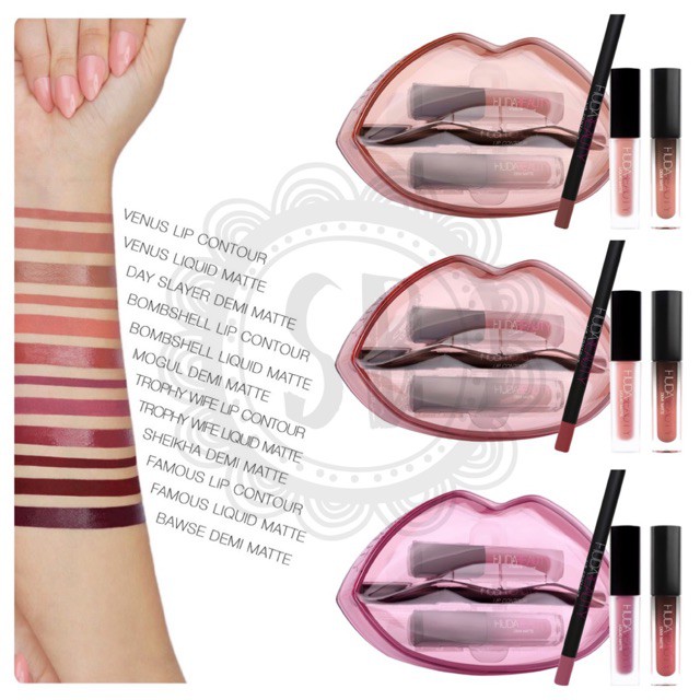 matte & cream lip set