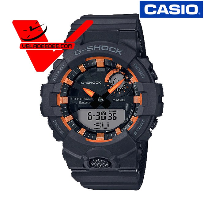 นาฬิกา Casio G-Shock GBA-800SF-1A (ประกัน CMG) นาฬิกาข้อมือผู้ชาย G-SQUAD With Step Tracker and Bluetooth