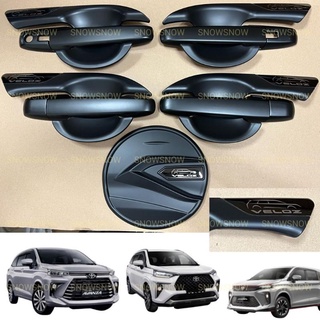 ฝาครอบถังน้ํามัน ด้านนอก สีดําโครเมี่ยม สําหรับ Avanza Xenia Veloz 2022 2023 2024 UP GR SPORT