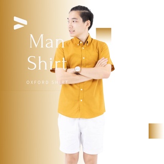 เสื้อเชิ้ต คอปก/แขนสั้น M/L/XL ผ้า OXFORD - SHIRT  เสื้อเชิ้ตผู้ชาย คอปกแขนสั้น เสื้อเชิ้ตคอปก