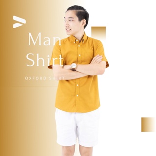 เสื้อเชิ้ต คอปก/แขนสั้น M/L/XL ผ้า OXFORD - SHIRT  เสื้อเชิ้ตผู้ชาย คอปกแขนสั้น เสื้อเชิ้ตคอปก