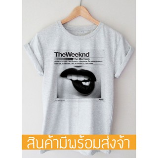 เสื้อยืดผ้าฝ้ายพิมพ์ลายแฟชั่นเสื้อวง The Weeknd T-shirt