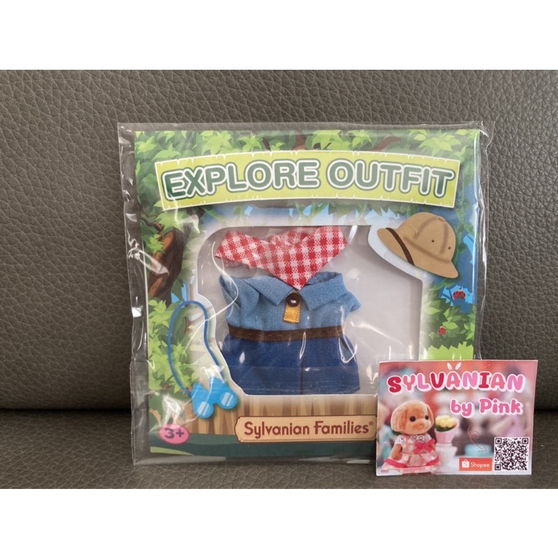 🌸 หายากสุดๆ Rare Item 🌸 Sylvanian Explore Outfit มือ 1 ชุด เดินป่า สำรวจ Outdoor ผ้าพันคอ ไซส์ลูกสาว