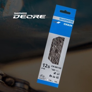 SHIMANO โซ่ DEORE 12speed MTB Chain สำหรับจักรยาน สินค้าของแท้ CN-M6100