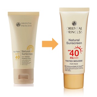 ครีมกันแดดผสมรองพื้นเนื้อนุ่มบางเบา Oriental Princess : Natural Sunscreen Tinted Mousse SPF 40 PA++++