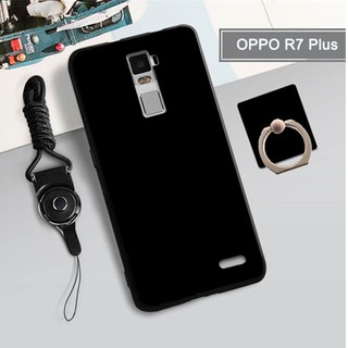 เคสโทรศัพท์ซิลิโคนนิ่มสำหรับ OPPO R7 PLUS ( สีดำ )