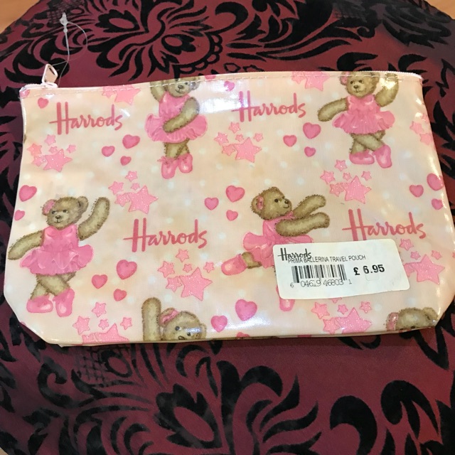 Harrods Travel Pouch ของแท้ 100% กระเป๋าแฮร์ลอดส์