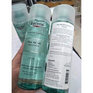 200ml หมดอายุเดือน 4 ปี 2024 Eucerin Pro ACNE SOLUTION TONER ปรับสมดุลผิว สลายความมันอุดตันล้ำลึก พร้อมรับการฟื้นบำรุง