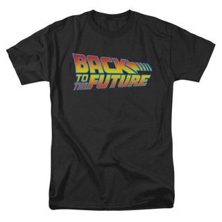 เสื้อยืดผ้าฝ้ายพิมพ์ลาย เสื้อยืดคอกลม ผ้าฝ้าย 100% พิมพ์ลายโลโก้ Back To The Future Rockabilia s สําหรับผู้ชาย