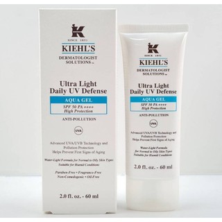 Kiehls Ultra Light Daily UV Defense SPF 50 PA++++ High Protectionสีฟ้า Aqua Gel (สำหรับผิวมัน)