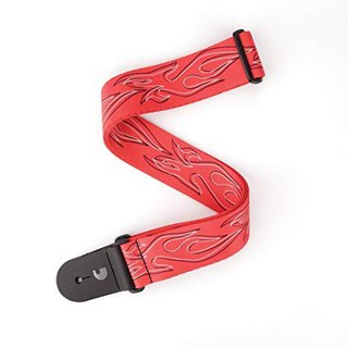 Planet waves Flames Pinstripe P20W1402 (Red w/ Black)