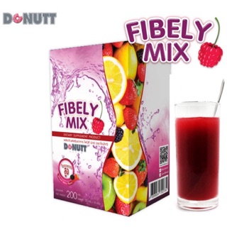 ✅✅ถูกสุด✅✅ Donutt Fibely Mix โดนัท ไฟบิลี่ มิกซ์ รสมิกซ์เบอร์รี่ ช่วยเรื่องระบบย่อย ระบบขับถ่าย [5ซอง/10ซอง]