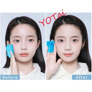 YOTAI กล่องหลากสีสัน กระดาษซับมัน 50 แผ่น กระดาษซับหน้ามัน ดูดซับความมันส่วนเกินได้ดี แผ่นกระดาษซับมัน ราคาถูก
