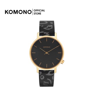 นาฬิกา KOMONO Watch Harlow Animal Black ผู้หญิง สายหนัง สีดำลาย