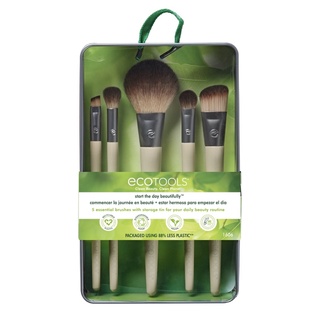 EcoTools ชุดแปรง Start The Day Beautifully เซ็ต 5 ชิ้นพร้อมกล่องเก็บ