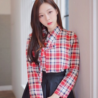 Boraunnii ชุดฮันบกประยุกต์ พร้อมส่ง แถมพู่ Crop top Modern Hanbok 생활한복 เสื้อครอป ชุดฮันบก