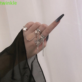 Twinkle1 แหวนประดับพู่หลายชั้นสําหรับผู้หญิงและผู้ชาย