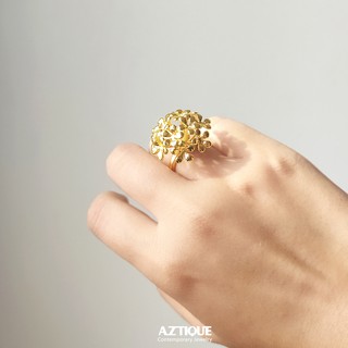 aztique แหวน ดอกไม้ แฮนด์เมด แหวน ปรับไซท์ได้ Flower Ring, Gift For women,ring, Adjustable Ring,Jewelry, gifts,bs