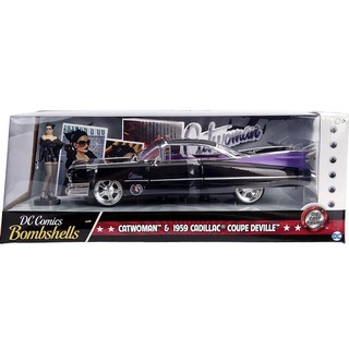 โมเดลรถ 1/24 Catwomen &amp; 1959 Cadillac Coupe Deville [JADA]