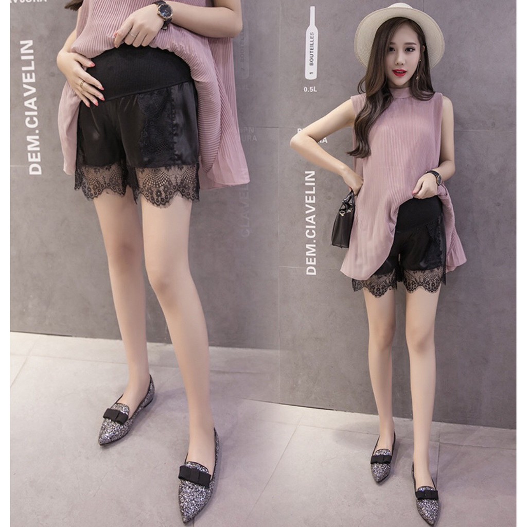 พร้อมส่ง ** กางเกงขาสั้นคนท้อง ( ตัวละ 149 บาท ) เอวเป็นยางยืด ยืดได้เยอะ ปรับขนาดหน้าท้องได้หลายระด