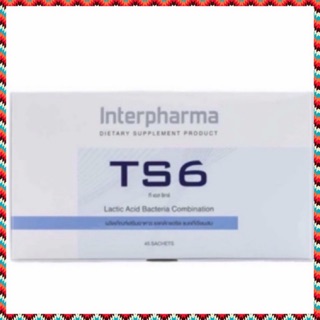 TS6 Probiotic ผลิตภัณฑ์ โปรไบโอติก มีจุลินทรีย์ 6 ชนิด 45 ซอง