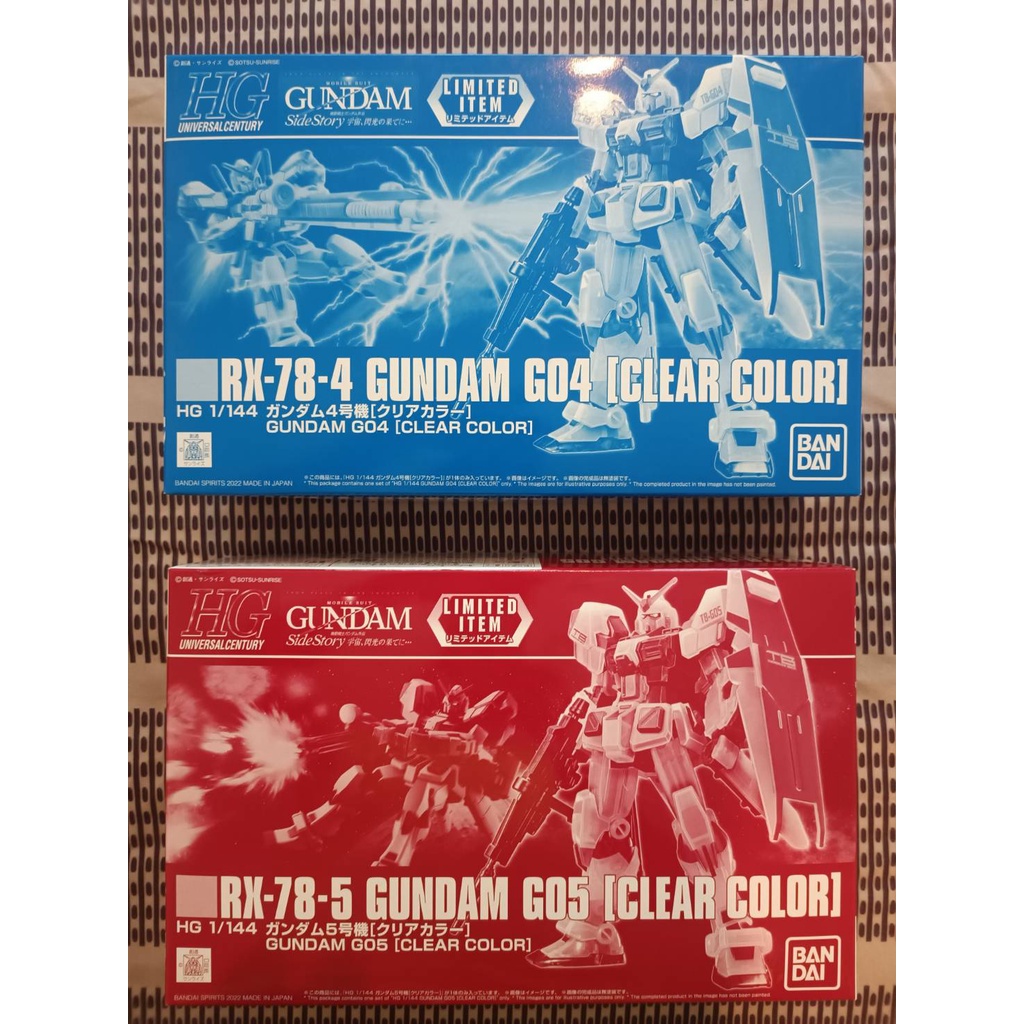 HG RX-78-4 Gundam G04 &amp; RX-78-5 Gundam G05 (Clear Color)
