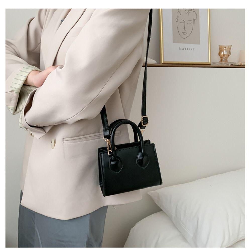 Mh กระเป๋าสะพายไหล่ ทรงสี่เหลี่ยม ใส่เหรียญได้