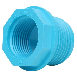 Joints REDUCING PVC SOCKET SCG 1"X3/4" LITE BLUE Pipe fitting Water supply system ข้อต่อ ข้อต่อลดเหลี่ยม-หนา SCG 1 นิ้วX