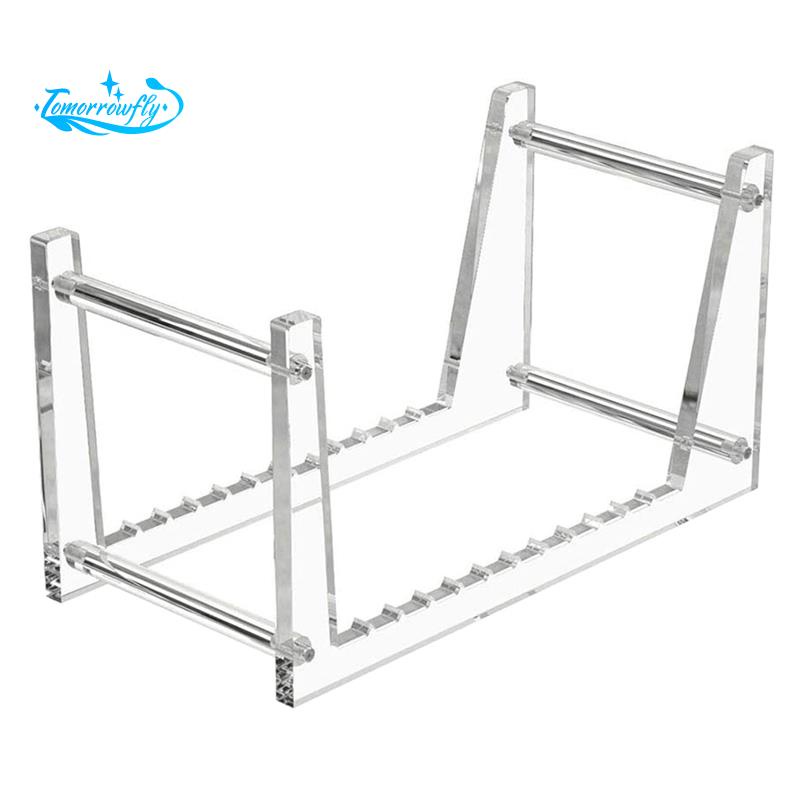 Clear Vinyl Record Stand Holder for Desktop Album Storage, Acrylic Vinyl Record Shelf Display 50 LPs