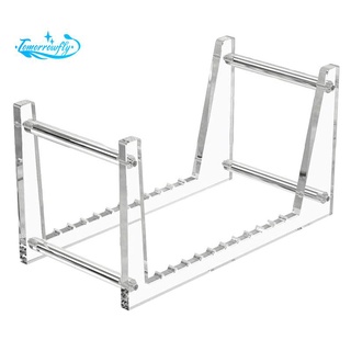 Clear Vinyl Record Stand Holder for Desktop Album Storage, Acrylic Vinyl Record Shelf Display 50 LPs
