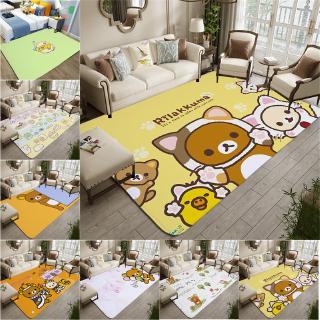 พรมปูพื้นกันลื่นลาย rilakkuma 120x80 ซม 100x150 ซม 120x160 ซม