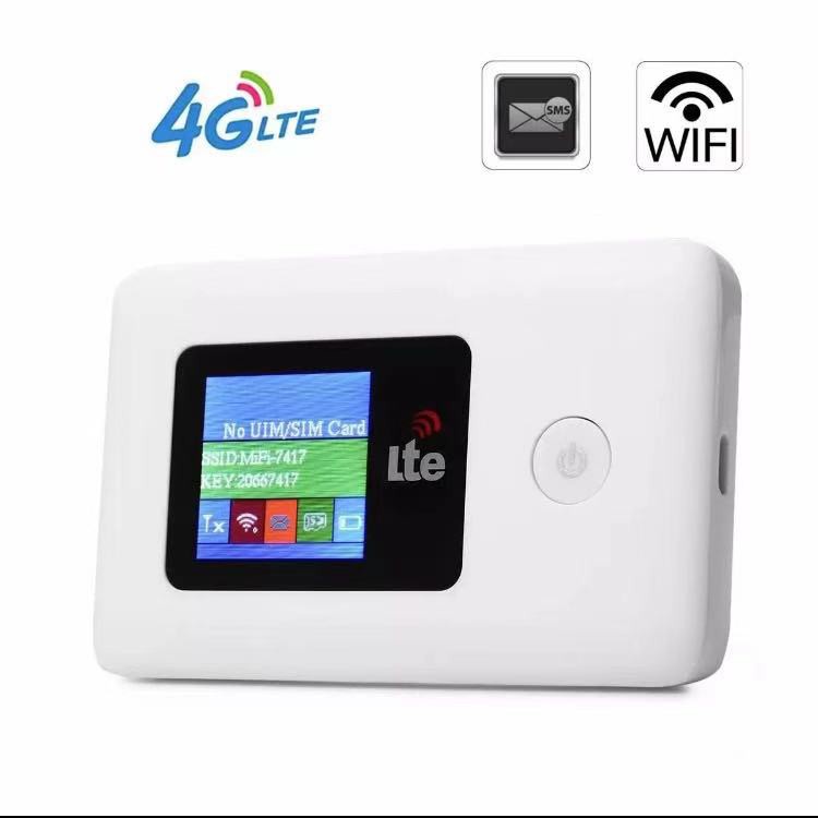 เร้าเตอร์ไวไฟพกพา Hotspot pocket wifi 4G ฮอตสปอต ไวไฟ พกพา Mobile Hotspot WiFi มีแบตเตอรี่ในตัว ใช้เพาเว่อร์แบ็งค์ได้ รอ