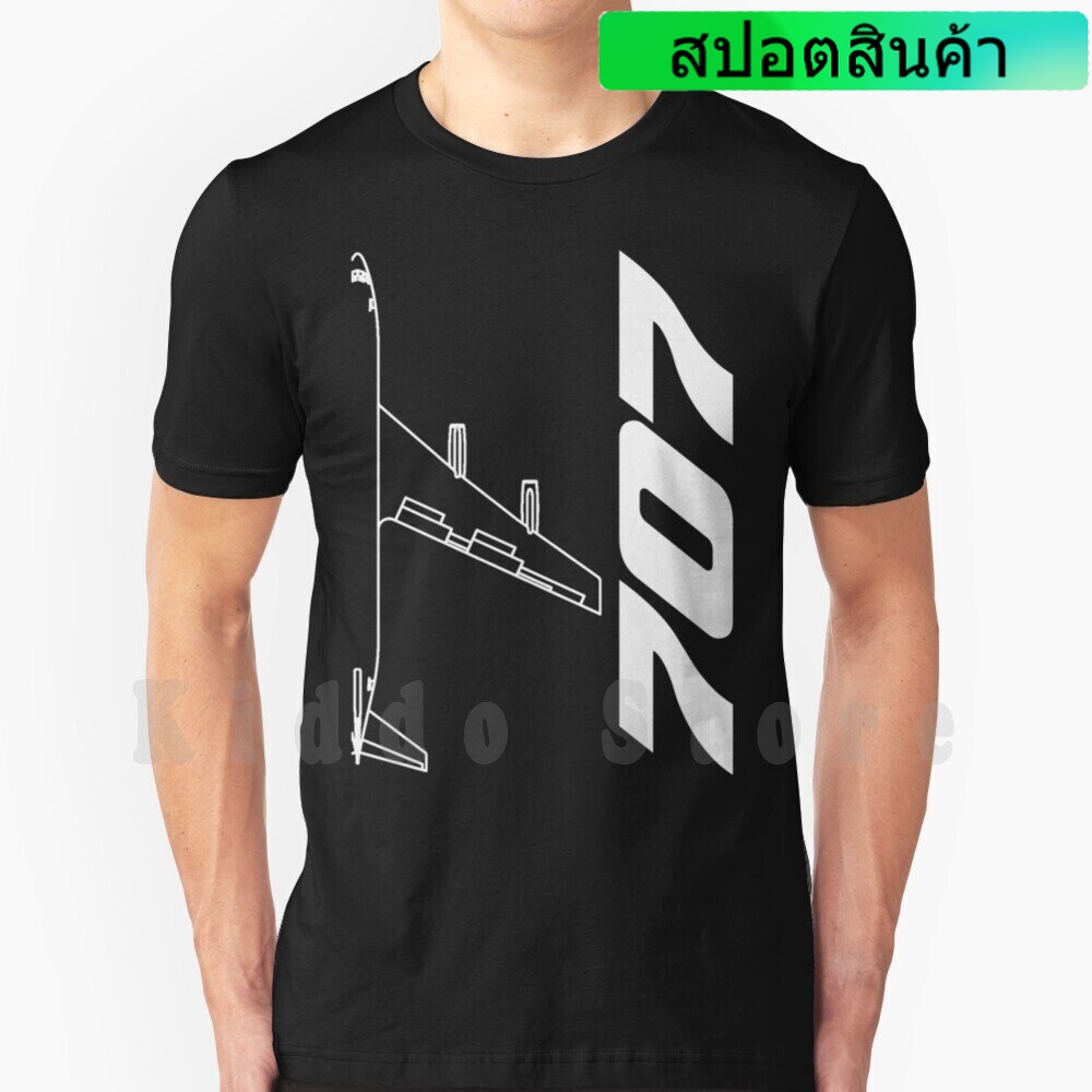 ใหม่ เสื้อยืดลําลอง แขนสั้น พิมพ์ลาย Boeingfan Boeinglove 707 View 707 707Love 707Fan B707 สําหรับผู