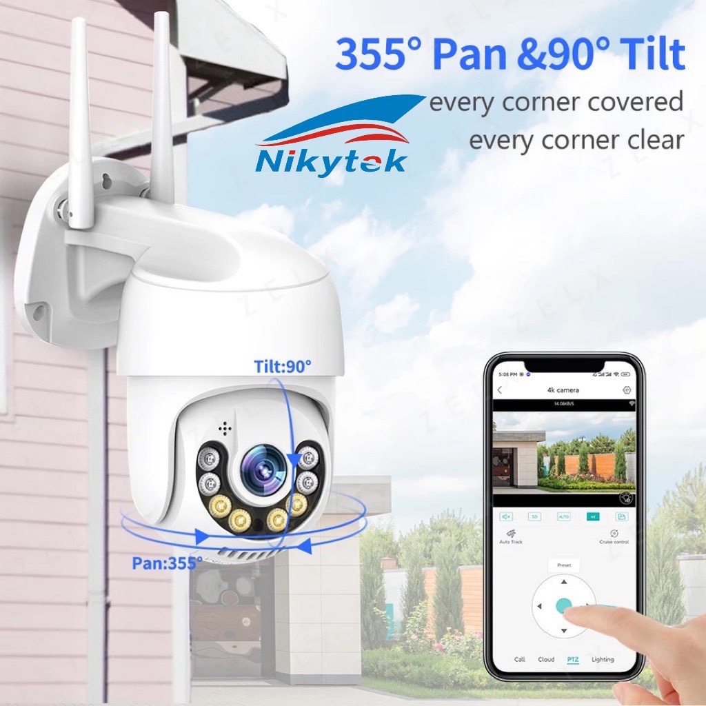 ICSEE กล้องวงจรปิด IP Camera​ HD​ 8ล้านพิกเซล  กล้องวงจรปิดไร้สาย WiFi IP Camera 1080P  กันน้ำ กล้องวงจร ONVIF