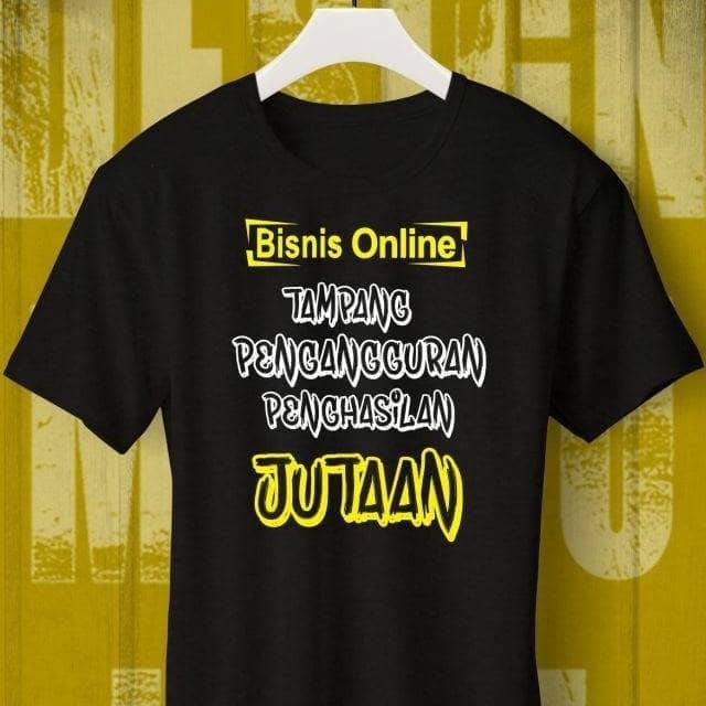 ONLINE DISTRO BUSINESS T-SHIRT LOOKING FOR MILLION VISITS - สีดํา