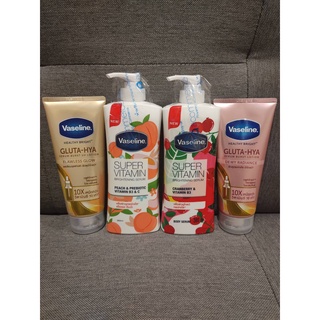 [70 , 300 ml] เซรั่ม วาสลีนVaseline Super Vitamin Brightening Serum Cranberry  Vitamin B3 /Gluta-Hya/กลูต้า/superfood