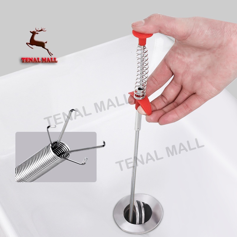 ไม้ล้วงท่อ งูเหล็ก ท่อระบายน้ำ สปริงทะลวงท่อน้ำ ตัวปั่นแก้ไขท่อตัน ใช้งานง่าย