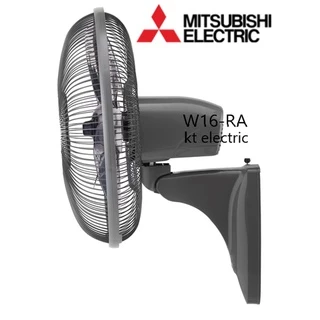 MITSUBISHI พัดลมติดผนัง 16 นิ้ว รุ่นเชือกดึง W16-GA / พัดลมติดผนัง 16 นิ้ว แบบรีโมทคอนโทรล W16-RA สีเทา / สีขาว