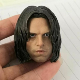 1/6 head sculpt bucky james ตุ๊กตาทหารฤดูหนาว f 12  