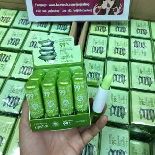 ลิป ลิปว่านหาง99% ลิปมันเปลี่ยนสี(1ชิ้น)ลิปสติก ว่านหางจระเข้   Tanako Aloe Vera 99% Lip