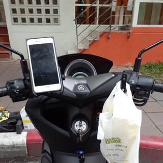 ที่จับโทรศัพท์มือถือ แบบอลูมิเนียม ยี่ห้อ MOTOWOLF ของแท้ Yamaha Nmax Motorcycle Mobile Phone Holder 360 Rotation- Nmax