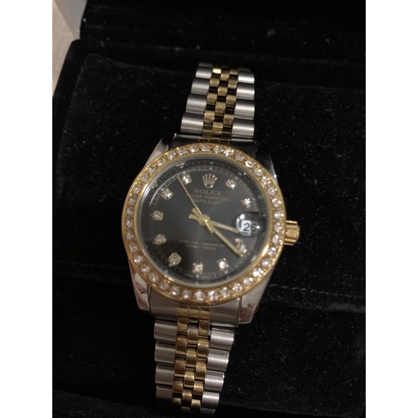 Sale !! นาฬิกา Rolex หน้าปัดดำล้อมเพชร 150 บาท