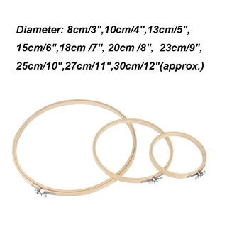 Hecceh สะดึงเข็มไม้ไผ่ สําหรับเย็บผ้า Diy